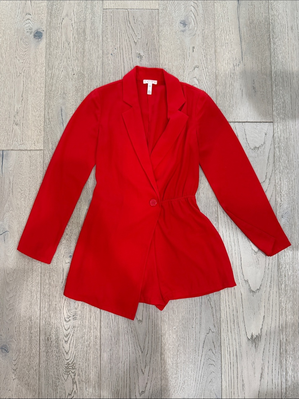 Leith Red Tailored Blazer Romper